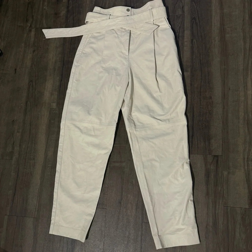 NWT - Zara lamb skin Leather Pants. - Picture 5 of 10